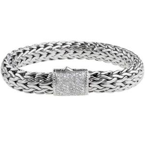 John Hardy diamond clasp bracelet.